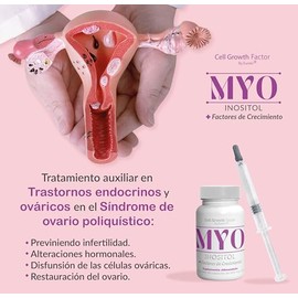 MYO Inositol Para el Tratamiento de Sindrome de Ovario Poliquístico (SOP) - Trastornos Hormonales Femeninos - Menstruacion Irregular, Acné, Dolor pélv