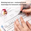 {Updated Version}8pcs Math Geometry Kit Set,Student Supplies Drawing Pencil Compass