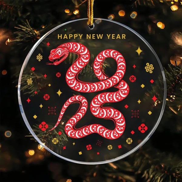 New Year 2025 Year of The Snake Ornament, New Year