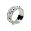 SILBERMOOS Women's Ring with Polka Dots Shiny Sterling Silver 925,