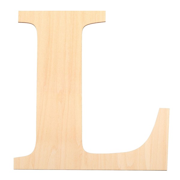 PATIKIL 12 Inch Wooden Letters, Letter L Shapes Cutouts Paintable