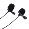 Micrófono de Solapa Lavalier Hakeeta Omnidireccional, Kit de Micrófono con