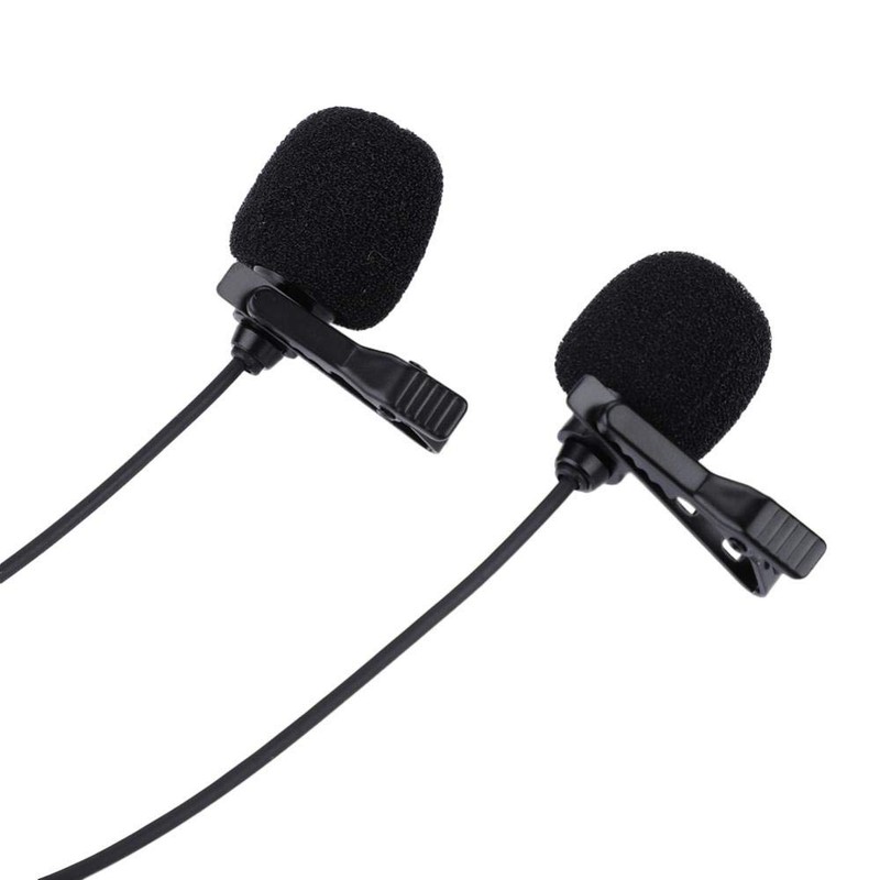 Micrófono de Solapa Lavalier Hakeeta Omnidireccional, Kit de Micrófono con