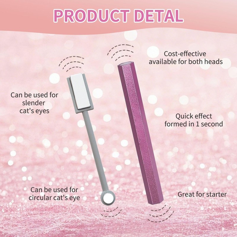 1 Piece Hexagonal Magnet And 1 Piece Double-Head Magnet, Manicure