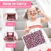 Anpro Estuche De Maquillaje Doble Plegable Leopord Todo En Uno