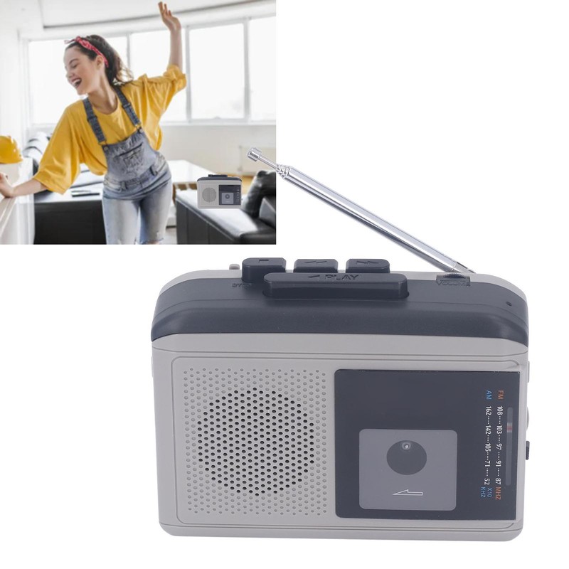 Portable Cassette Player Built in Speaker 2 AA Battery USB