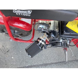 VCUJSUC 58mm Air Filter Adapter Kit For the Coleman CT100U Mini Bike (Black)