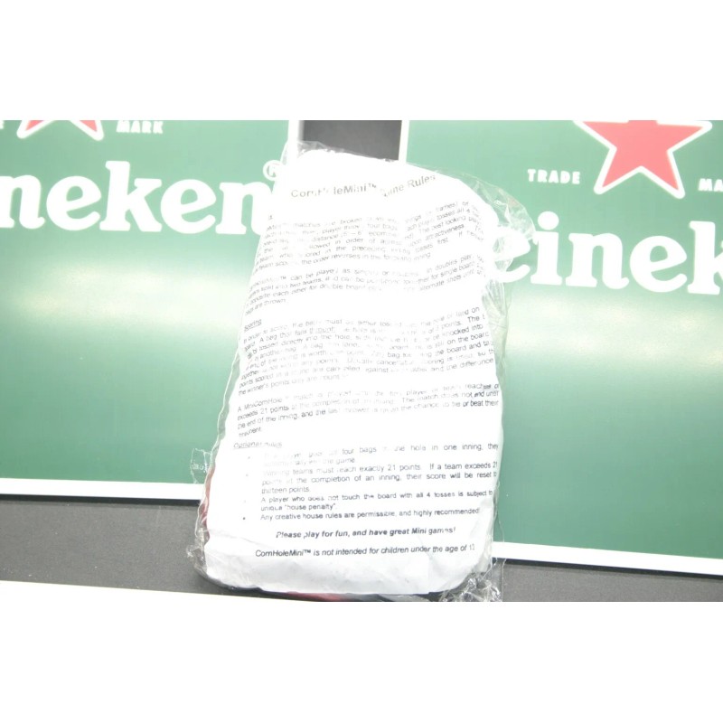 Heineken Logo Mini Tabletop Cornhole Corn Hole Game Boards Travel