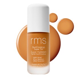 RMS Beauty SunCoverup Super Tint Broad Spectrum SPF 50 Sunscreen - Skin Tint Non Nano Zinc Oxide Mineral Sunscreen, Glowy Tinted Moisturizer with SPF (Tawny)