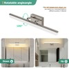 KELIDEN Brushed Nickel Vanity Light 24", 5CCT Dimmable LED Bathroom