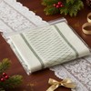 Hibate Sage Green Boho Table Runner for Home Decor Macrame