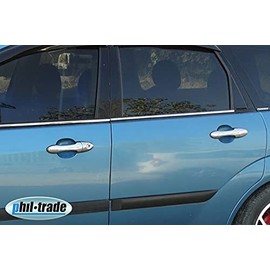 Recambo Chrome Door Handle Trims Stainless Steel Set Suitable for Ford Focus 1 1998-2004