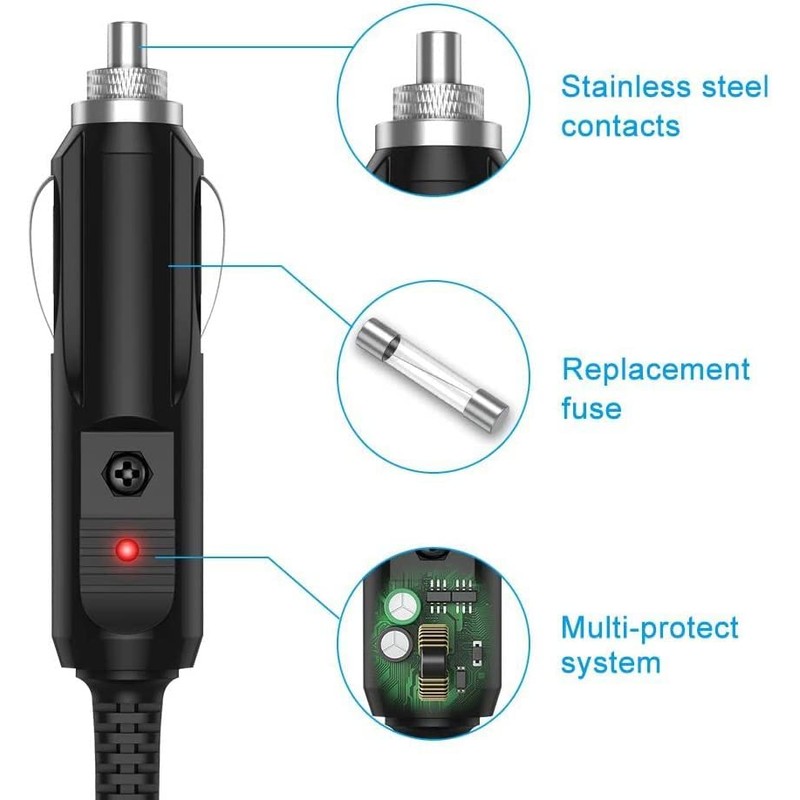 BestCH Car DC Adapter Compatible with Brookstone Pocket Projector 801143