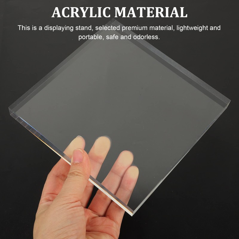 Frcolor Acrylic Base, Acrylic Base, Display, Square, Transparency, Photography Prop,