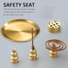 Incense Burner 3 in 1 Stick Incense Burner Removable Brass