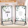 Floroom 6 Pack 5x7 Inch Clear Acrylic Sign Holders, Double-Sided