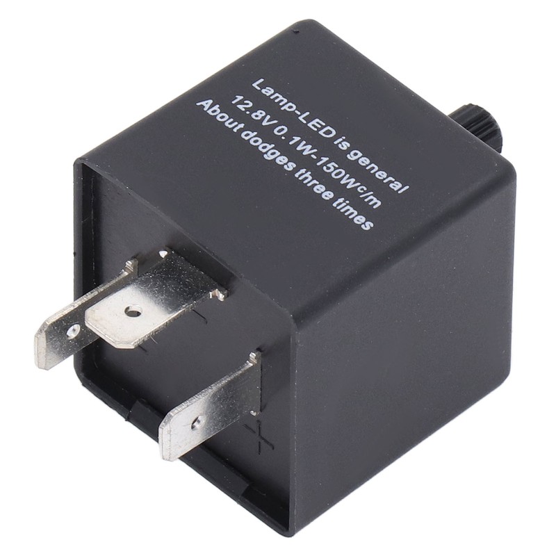 LED Flasher Relay Adjustable Frequency 3 Pin ABS Waterproof Module