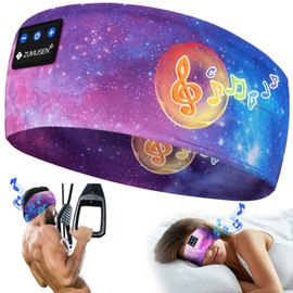ZUMUSEN Sleep Headphones Headband Bluetooth 5.4, Wireless 16 Hours Playtime Sport Band Headphones Sleeping Headphones for Men and Women,Headband Headphones with Microphones for Training,Jogging,Yoga