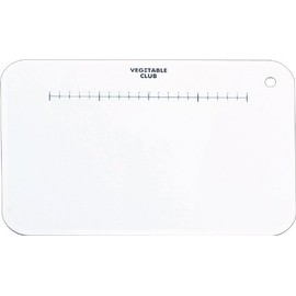 Kawasaki Synthetic Resin VEGETABLE CLUB Cutting Board, S, White VC-C40