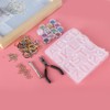 Crystal Epoxy Mold Kit DIY Alphabet Number Silicone Mould Necklace