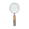 4" Decorative Magnifying Glass - Contemporary Marble Brown and Gray