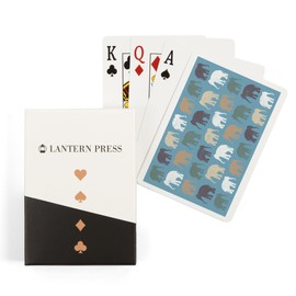 Elephant, Pattern (52 Playing Cards, Poker Size Card Deck with Jokers)