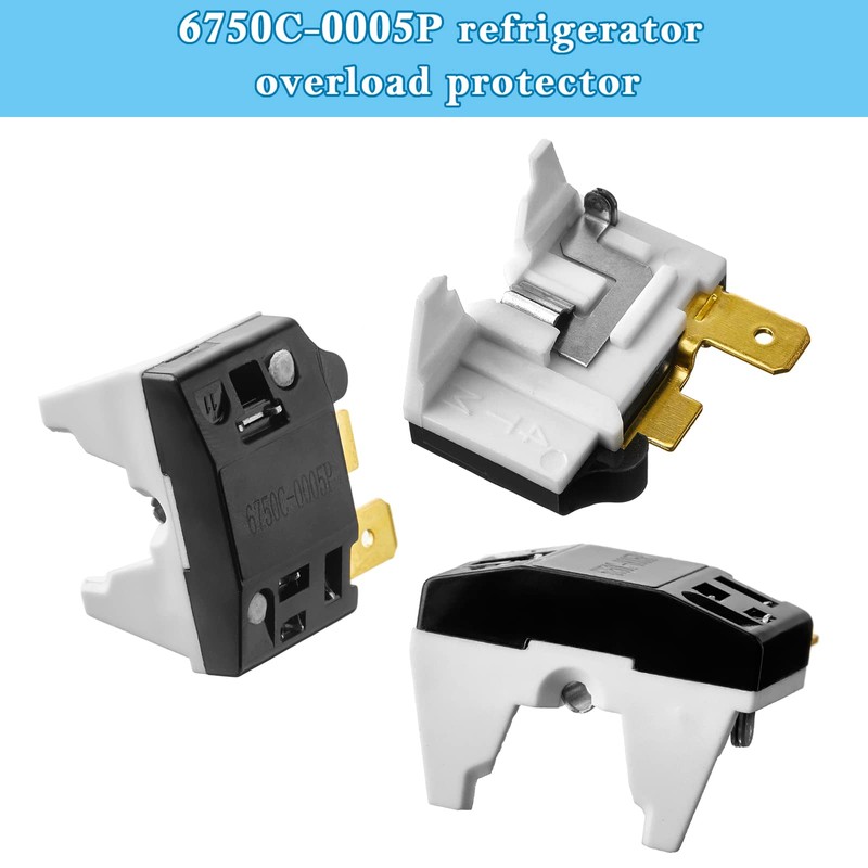 Mudder QP2-4.7 PTC Starter Relay 1 Pin Refrigerator Starter Relay