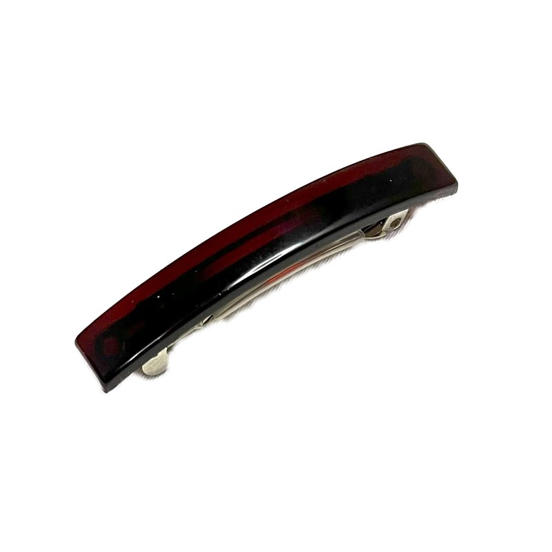 Gachipin® No-Slip Barrette, 2-Piece Corner Glossy Barrette (Black)