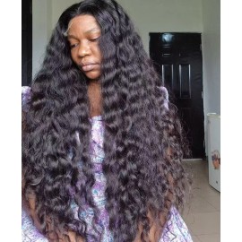 Burmese Curly Glueless Wigs Human Hair 13x4 Full Hd Transparent Lace Front Wig Natural Human Hair Wigs for Black Womencolor: hd 4*4 cosure burmese curly, stretched length: 12 inches