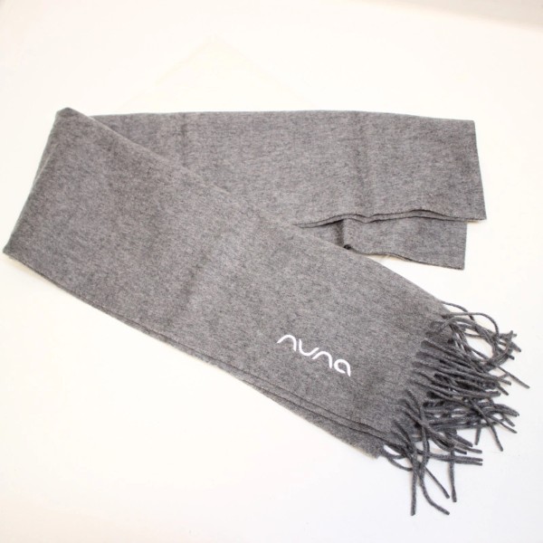 Nuna Cashmere Collection 100% Cashmere Scarf NUNA Solid Gray Unisex