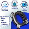 Reinforced Pipe Clamps M8/M10 with Rubber Seal and Diameter 35