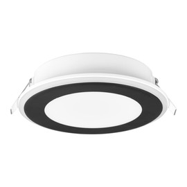 Trio Leuchten Aura 652410132 LED Recessed Light Plastic Matte Black with 10 Watt LED