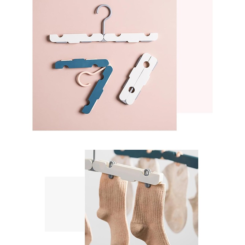 Percha de Ropa de Viaje, Percha Plegable de Plástico de
