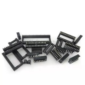 IC 소켓 커넥터 DIP 핀 6 8 14 16 18 20 24 28 32 40 10 개 [DIP-28 Wide-Body] IC Socket Connector DIP Pins 6 8 14 16 18 20 24 28 32 40 10 Pieces [DIP-28 Wide-Body]