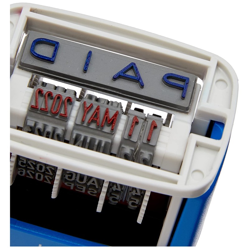 Colop S160-L2 Mini Text Dater Stamp PAID 12 Years Self-Inking