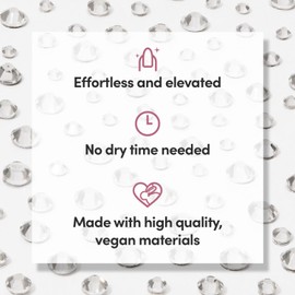 Glamnetic Nail Stickers for Nail Art - A Gem | 3D Gem Adhesive Nail Decals, Customizable | 120 Gems Per Sticker Sheet, 4 Sizes