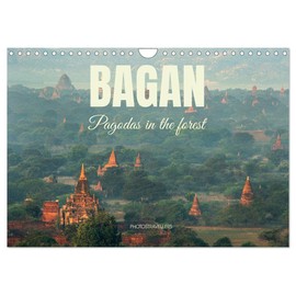 Bagan - Pagodas in the forest (Wall Calendar 2026 DIN A4 landscape), CALVENDO 12 Month Wall Calendar: The ancient city in Myanmar
