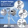 4 Pack Reflective Spinning Bird Deterrent, Wind Powered Aluminum Bird