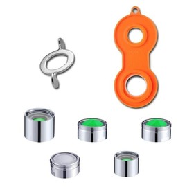 Water saving water softening function aerator bubbler water saving tap 7 types of internal 18 gold plates (1221) 2ea