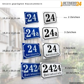 Betriebsausstattung24, street sign with custom lettering, signpost w/o. house number, embossed aluminium sign with antique edge.