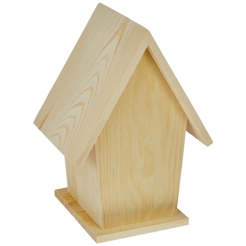 Glorex FSC Pine Wood Natural Bird House, 19 x 14.5