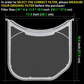 Jolaxy ADQ56656401 Lint Filter Replacement for LG & Kenmore Dryers, Ultra Durable Dryer Lint Screen Trap, Compatible with Part Number ADQ566564 AP4457244 PS3531962