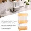 Acrylic Bathroom Storage Rack 3 Tiers Bathroom Counter Organizer Countertop