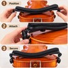 Adjustable Violin Shoulder Rest for 1/8–1/4 and 3/4–4/4 Violins –