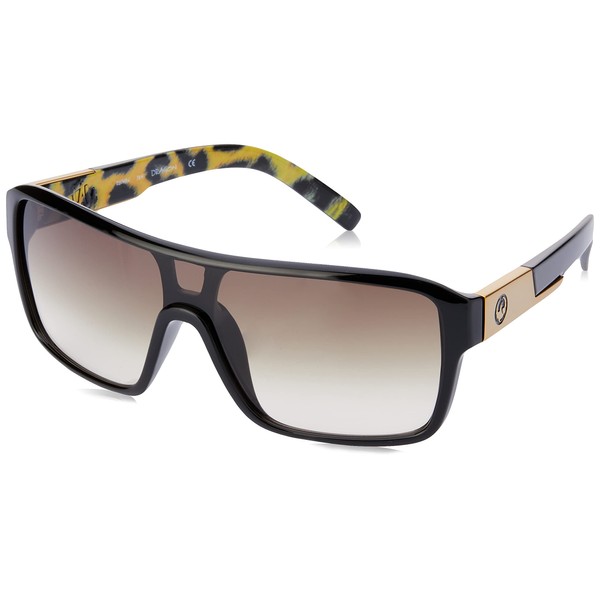 Dragon Unisex Remix Sunglasses, Leopard Safari/Ll Brown Gradient, 60 mm