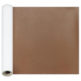 Large Self Adhesive Leather Patch Kit, Vinyl Leather Sofa Repair Tape for Furniture, Boat Cover, Car Seats, Office Chair, Tents 1 Roll (Chocolate)