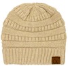 C.C Exclusives Cable Knit Beanie - Thick, Soft & Warm