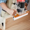 Woodworking Router Base with Transparent Cover Milling Cutter Slotting Bracket