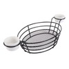 Ciieeo 1Pc Stainless Steel Frying Basket Black French Fries Container