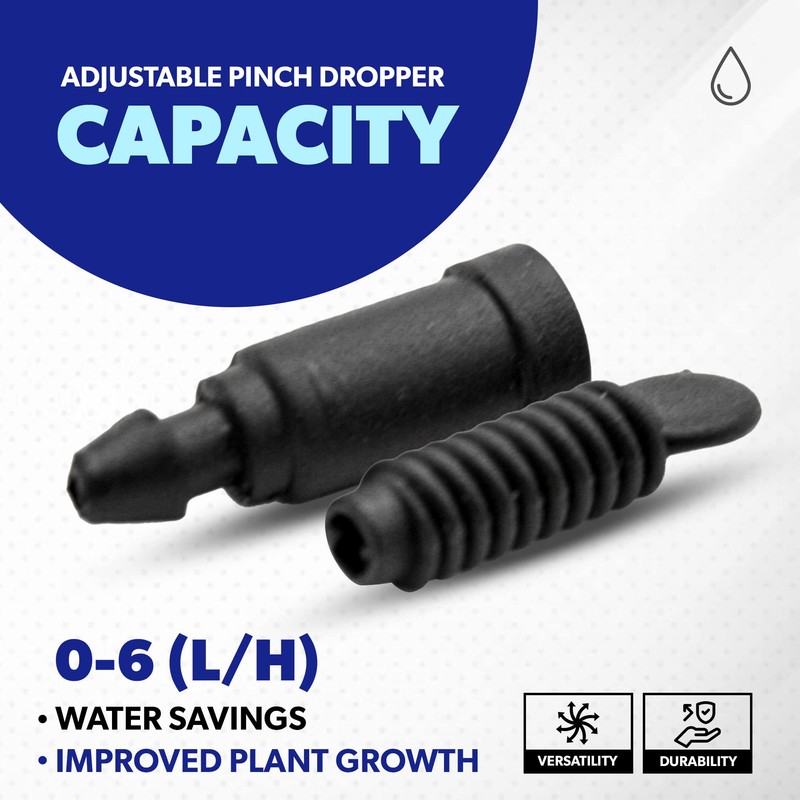 DOJA Barcelona Adjustable Droppers, Pack of 100, Row Droppers, Drip